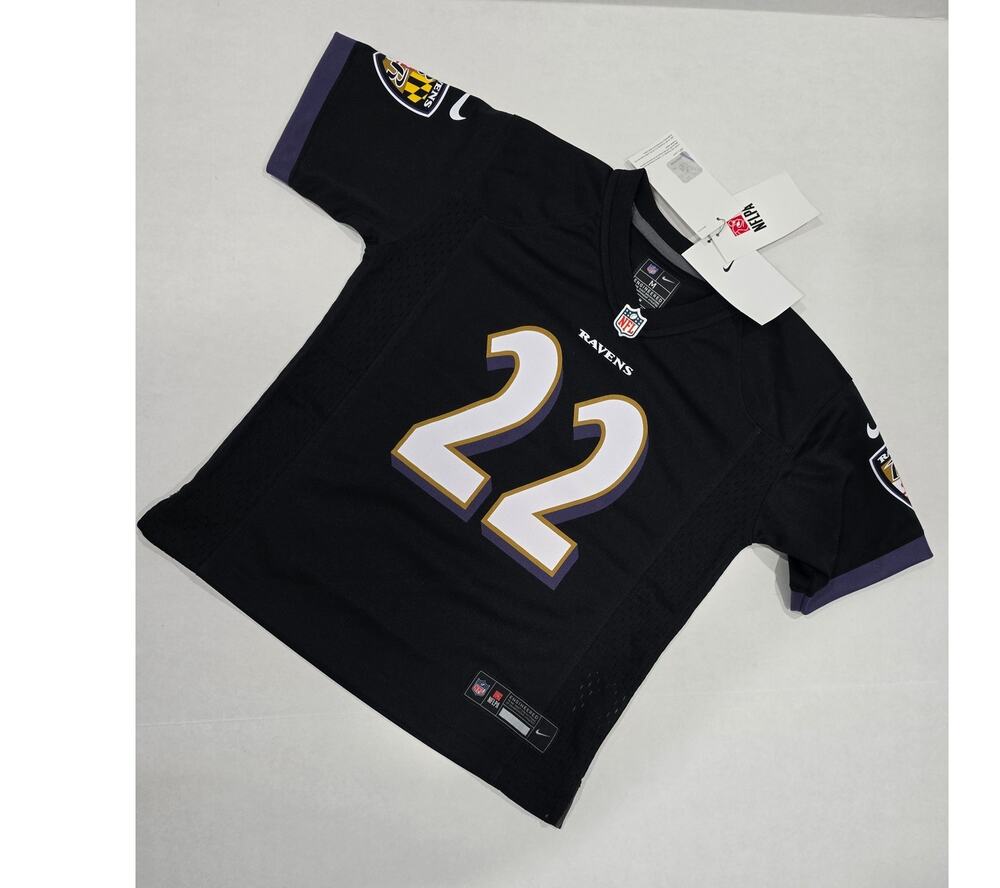NWT Nike NFL Baltimore Ravens Derrick Henry#22 Jersey Little Kids M 5/6 Official